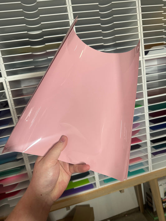 12 X 12 Pink Aurora Extra Glossy Vinyl